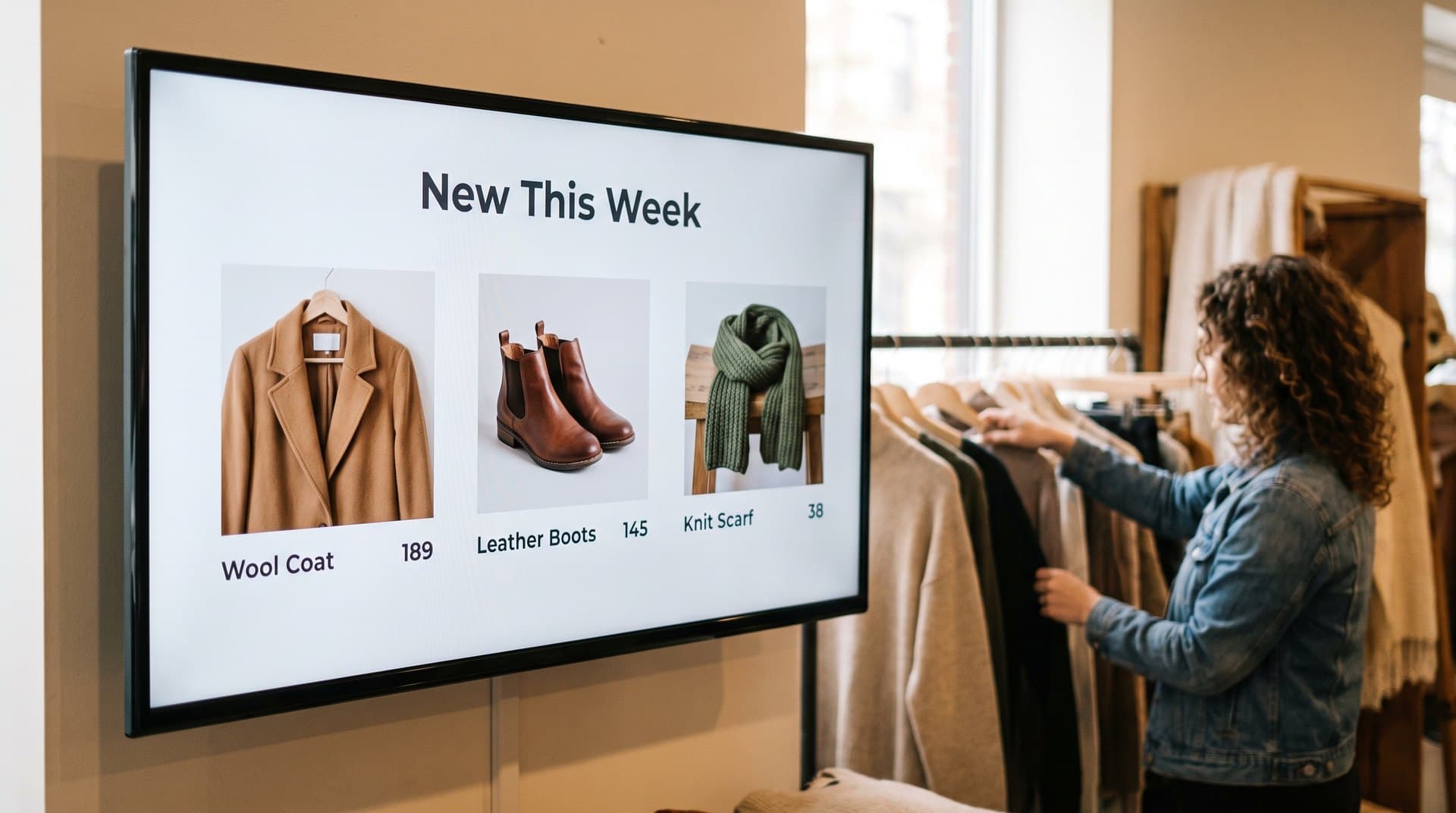 Store screen showing this week's new arrivals with prices
